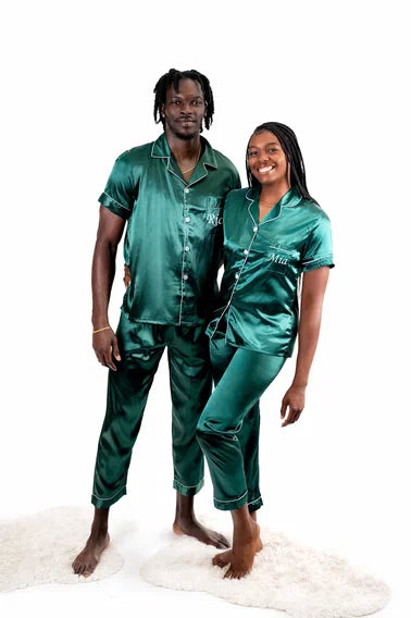 Matching designer pajamas sales