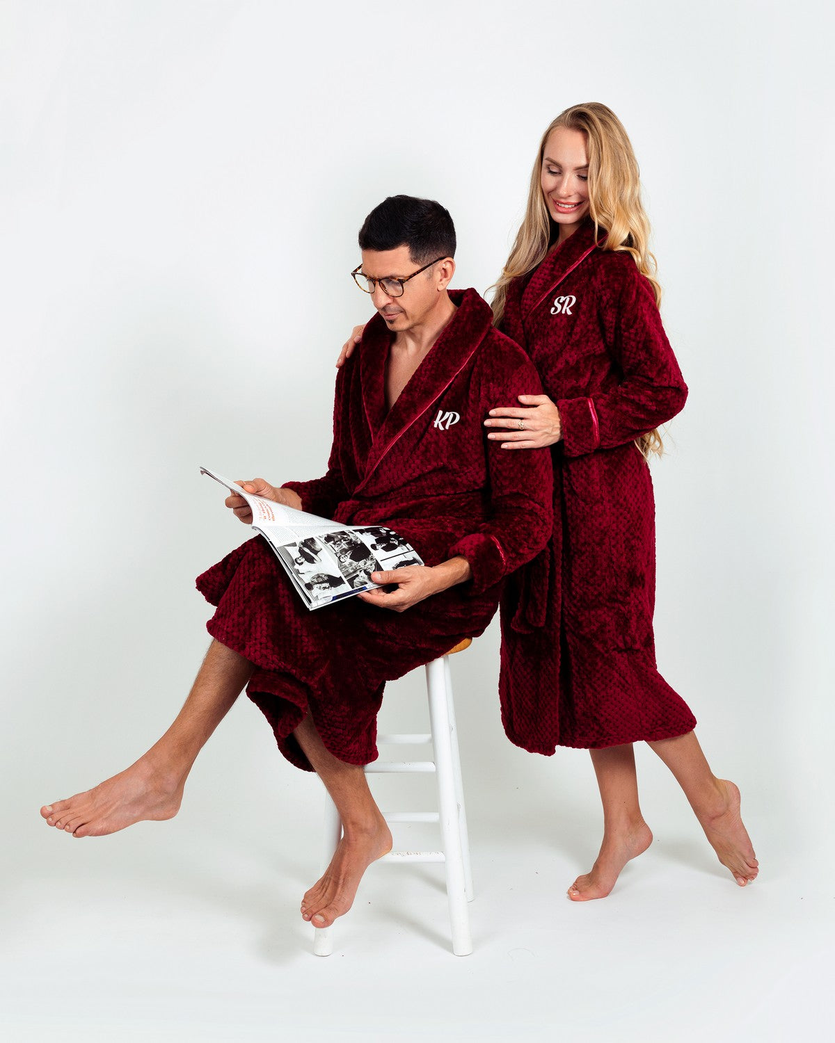 Adore Waffle Luxury Robe with Pair of Matching Slippers BEIGE - Linens  Unlimited